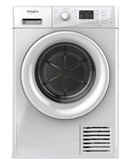 Picture of Whirlpool Freestanding 8kg FreshCare+ Condenser Dryer 6th Sense White B Energy