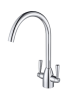 Picture of Alpine Baretti Swan Neck 1/4 Turn Tap Chrome