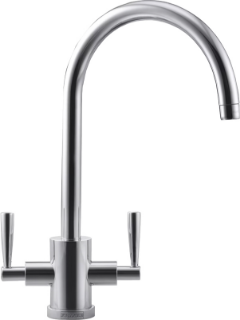 Picture of Franke Olympus Tap Swan Neck Lever Handles Silksteel