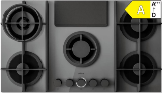 Picture of Elica 88cm NikolaTesla FLAME EVO GREY Aspirating Gas Hob - Recycling Plinth-out Included in a Separate Box