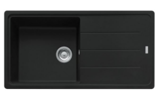 Picture of Franke Basis Single Bowl Inset Sink Reversible Fragranite Matt Black