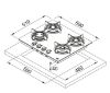 Picture of Franke  Mythos Gas on Glass Hob 60