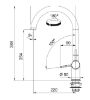 Picture of Franke Active J Swivel Spout Matt Black