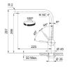 Picture of Franke Atlas Neo L Spout Swivel Industrial Black