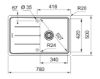 Picture of Franke Basis Single Bowl Sink Reversible Fragranite Stone Grey