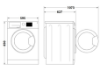 Picture of Whirlpool Freestanding 9KG Freshcare Facelift Washing Machine White A-20% Energy Rating