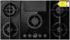 Picture of Elica 88cm NikolaTesla FLAME BLACK Aspirating Gas Hob - Recycling Plinth-out Included in the Box