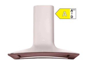 Picture of Elica 85cm Sweet Chimney Hood Pink + CAM