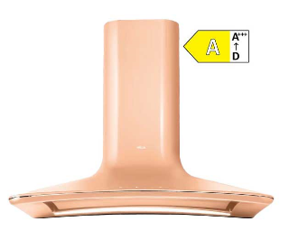 Picture of Elica 85cm Sweet Chimney Hood Peach + CAM
