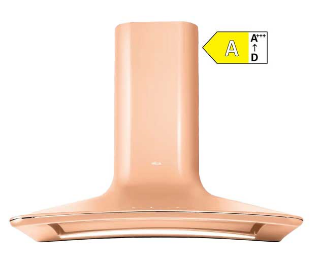 Picture of Elica 85cm Sweet Chimney Hood Peach