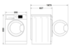 Picture of Whirlpool Freestanding 9KG Freshcare Facelift Washing Machine Gunmetal A-20% Energy Rating