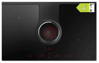 Picture of Elica 83cm Nikolatesla ONE 4 x Zone Ducted Aspirating Induction Hob 2 x Bridge Zones Slider Control Black 