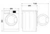 Picture of Whirlpool Freestanding 9KG Supreme Silence Washing Machine White A-30% Energy Rating