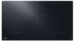 Picture of Whirlpool 90cm 5 x Zone with 2 x Bridge Zones Heatcontrol Induction Hob 