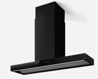 Picture of Elica 120 x 32cm Haiku Dry Island Hood Black Glass
