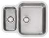 Picture of Franke Base 1.5 Bowl Undermounted Sink Stainless Steel with Strainer Overflow and Clips Incl