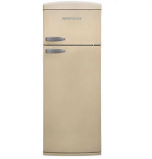 Picture of NordMende 605mm Freestanding Retro 1791mm Tall Top Mount Fridge Freezer Gloss Cream