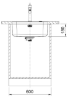 Picture of Franke Smart Single Bowl Sink 500mm Undermount Stainless Steel 