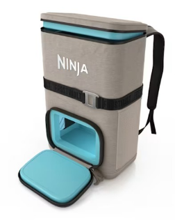 Picture of Ninja Outdoor FrostVault Go 17 litre 24 Can Backpack Soft Cooler with Cold Dry Zone Birch Beige