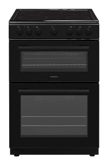 Picture of NordMende FS 60cm Twin Cavity Electric Fan Cooker with Ceramic Top Black