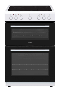 Picture of NordMende FS 60cm Twin Cavity Electric Fan Cooker with Ceramic Top White