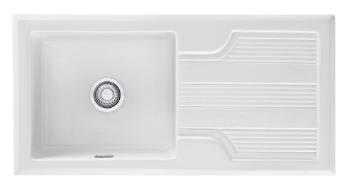 Picture of Franke Galassia Single Bowl Inset Sink Reversible Ceramic White