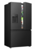 Picture of Hisense 90.8cm x 179.5cm Freestanding 3 French Door Plumbed Water Dispenser & Ice Maker 634L Black