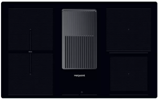 Picture of Hotpoint Built-in 4 Zone Induction with Integrated Venting Hood System