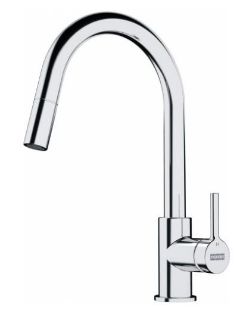 Picture of Franke Lina Pull Down J Spout Side Lever Tap Chrome