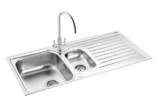 Picture of Carron Phoenix Lomond 1.5 Bowl Inset Sink Reversible Stainless Steel