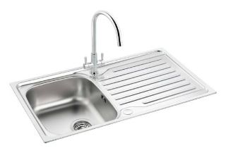 Picture of Carron Phoenix Lomond Single Bowl Inset Sink Reversible Stainless Steel