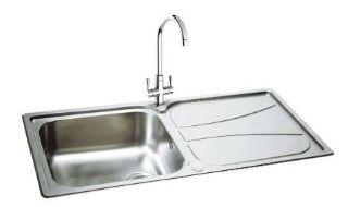 Picture of Carron Phoenix Zeta Single Bowl Inset Sink Reversible Stainless Steel