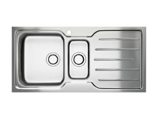 Picture of Carron Phoenix Adelphi 1.5 Bowl Inset Sink Reversible Stainless Steel