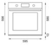 Picture of Bertazzoni Pro Series LCD 60cm Oven 11 Functions PYRO Matt Black