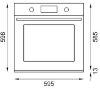 Picture of Bertazzoni Pro Series TFT 60cm Oven 11 Functions PYRO Stainless Steel