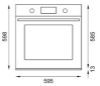 Picture of Bertazzoni Pro Series TFT 60cm Oven 11 Functions PYRO&STEAM Stainless Steel