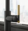 Picture of Franke Maris Stripes U Pull-Down Nozzle Tap Matt Black/Gold