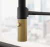 Picture of Franke Maris Stripes Semi Pro Pull-Out Spray Tap Matt Black/Gold