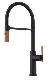 Picture of Franke Maris Stripes Semi Pro Pull-Out Spray Tap Matt Black/Copper