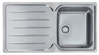 Picture of Franke Ascona EVO Maxi Sleeve Single Bowl Single Drainer Reversible Sink Stainless Steel Wastes Included in Sleeve