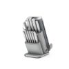 Picture of Ninja StaySharp 13-Piece Knife Block Set and Removable Sharpener - White/Grey