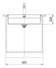 Picture of Franke Box Pro Single Bowl Undermounted 73cm Included Rollamat Chopping Board Stainless Steel Strainer Bowl 