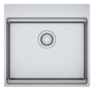 Picture of Franke Box Pro Single Bowl Inset Slimtop 53cm Included Rollamat Chopping Board Stainless Steel Strainer Bowl 