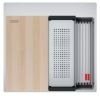 Picture of Franke Box Pro Single Bowl Inset Slimtop 53cm Included Rollamat Chopping Board Stainless Steel Strainer Bowl 