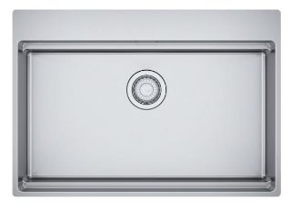 Picture of Franke Box Pro Single Bowl Inset Slimtop 73cm Included Rollamat Chopping Board Stainless Steel Strainer Bowl 