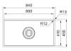 Picture of Franke Box DrainMax Single Bowl Undermounted or Inset Sink Stainless Steel 84cm
