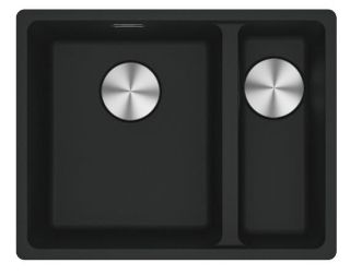 Picture of Franke Maris 1.5 Bowl Inset Sink RHSB Fragranite Mattt Black 56cm