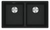 Picture of Franke Maris Double Bowl Inset Sink Fragranite Matt Black 76cm