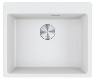 Picture of Franke Maris Single Bowl Sink Inset with Tap Ledge Fragranite Polar White 59cm