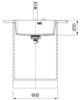 Picture of Franke Maris Single Bowl Sink Inset with Tap Ledge Fragranite Polar White 59cm